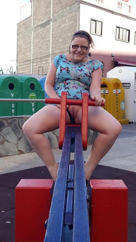 Amateur BBW takes a shower after flashing her shaved pussy in public