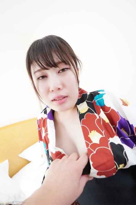 Chubby Japanese teen Yuuka Kamakura gets her furry muff creampied in POV